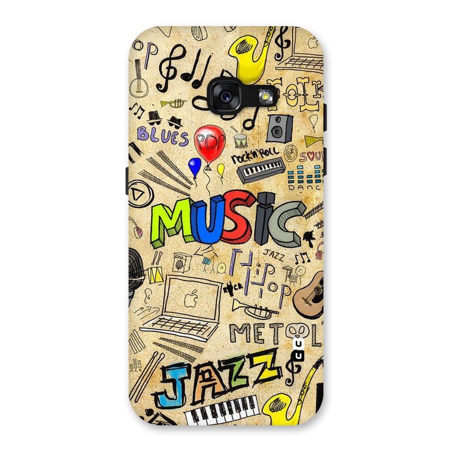 Music Pattern Back Case for Galaxy A3 (2017)