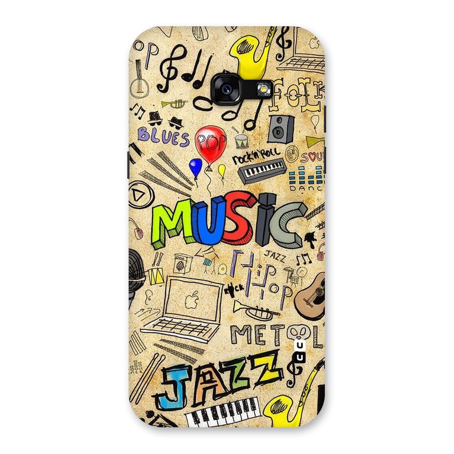 Music Pattern Back Case for Galaxy A5 2017