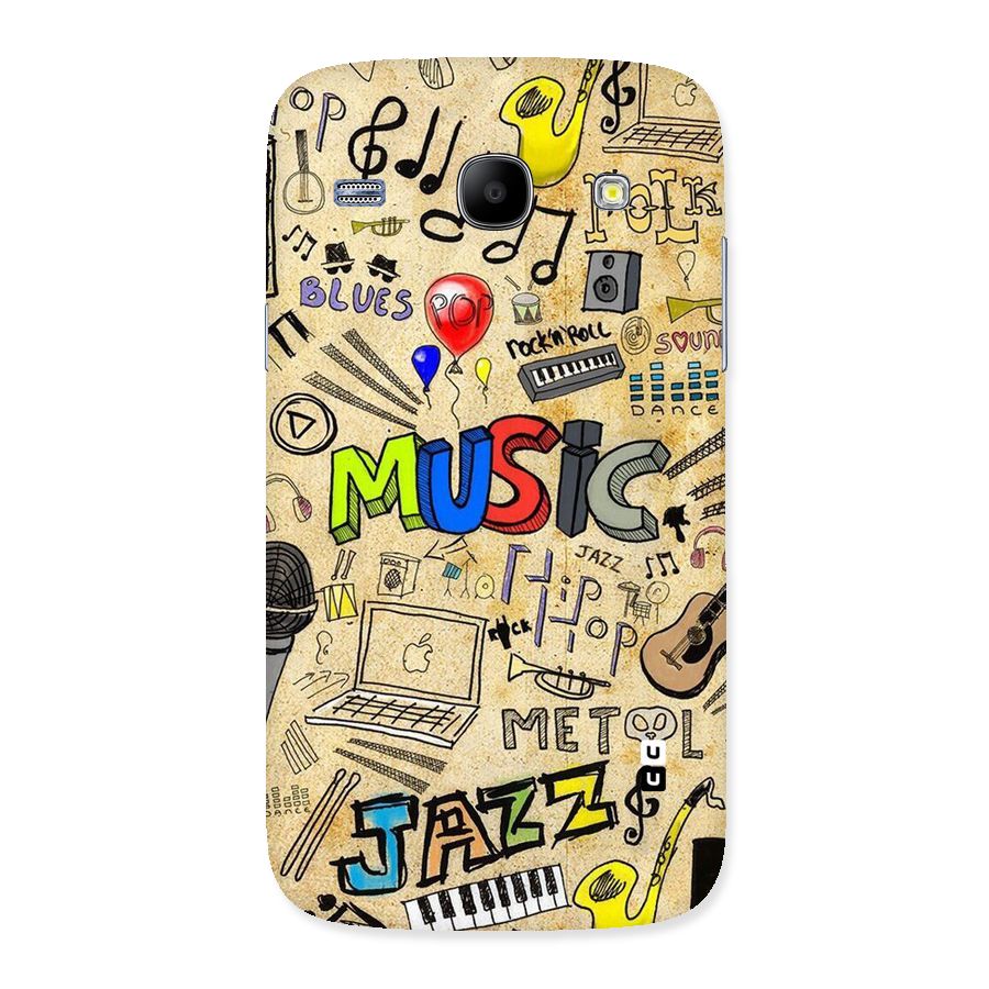 Music Pattern Back Case for Galaxy Core