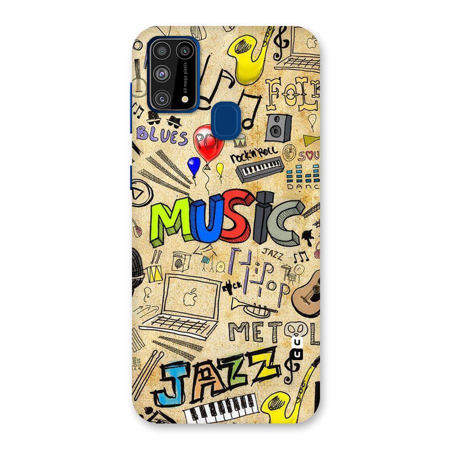 Music Pattern Back Case for Galaxy F41