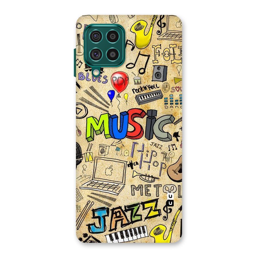 Music Pattern Back Case for Galaxy F62