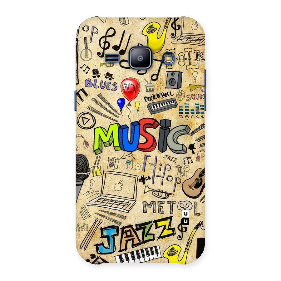 Music Pattern Back Case for Galaxy J1