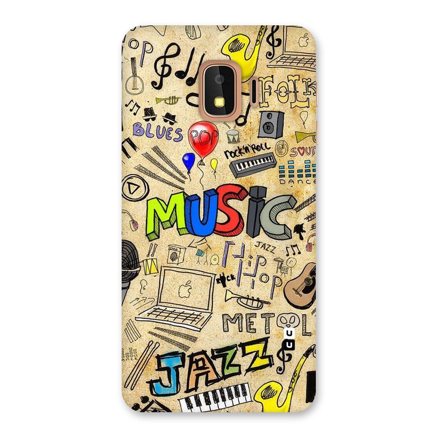 Music Pattern Back Case for Galaxy J2 Core
