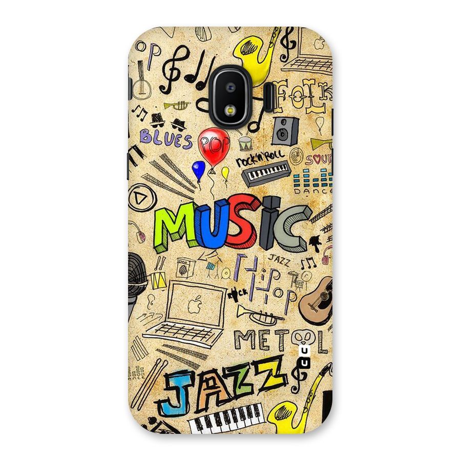 Music Pattern Back Case for Galaxy J2 Pro 2018