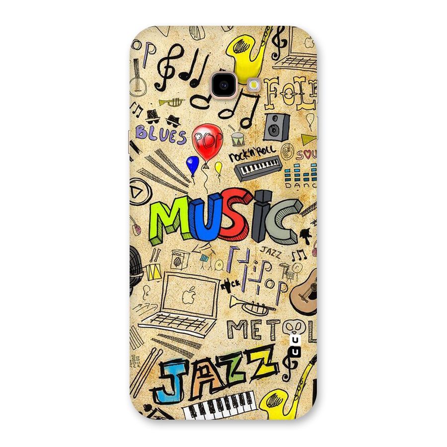 Music Pattern Back Case for Galaxy J4 Plus