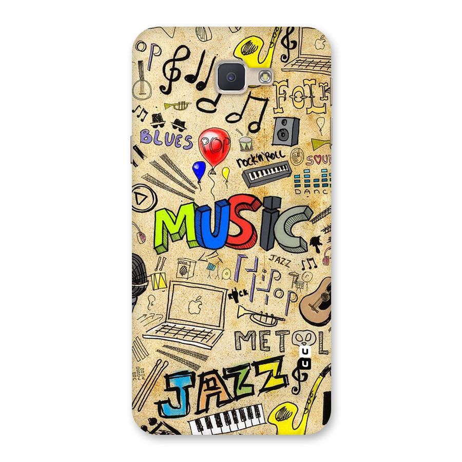 Music Pattern Back Case for Galaxy J5 Prime