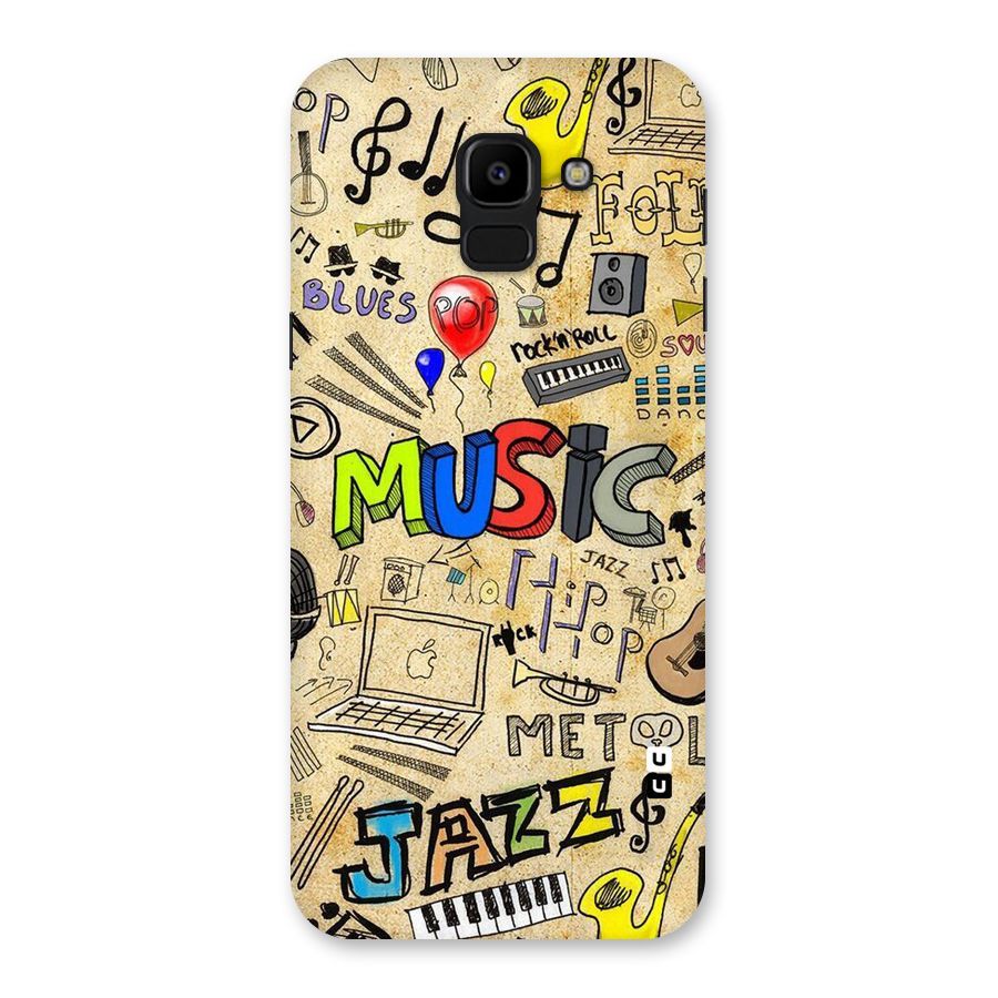 Music Pattern Back Case for Galaxy J6