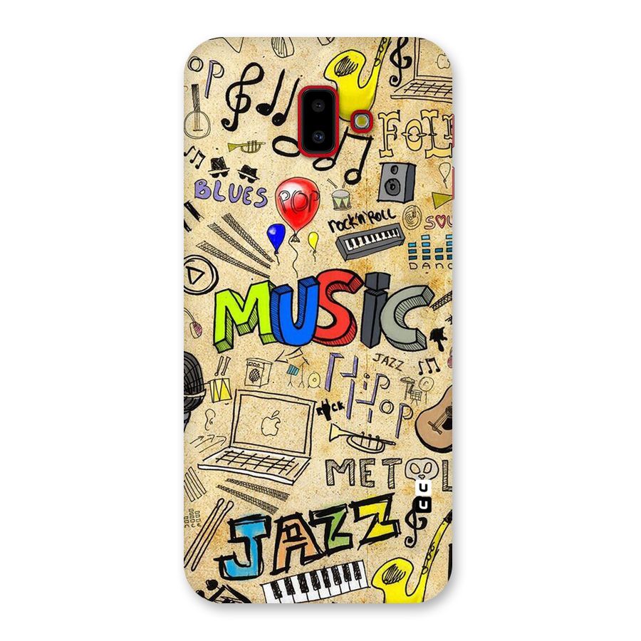 Music Pattern Back Case for Galaxy J6 Plus
