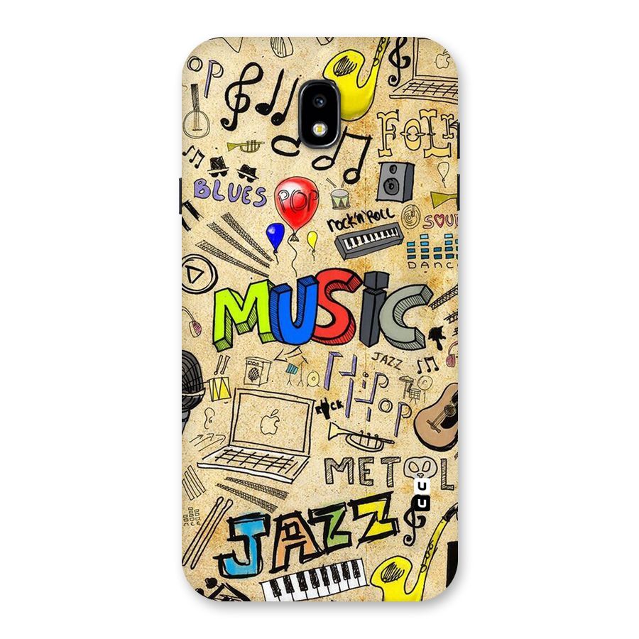 Music Pattern Back Case for Galaxy J7 Pro
