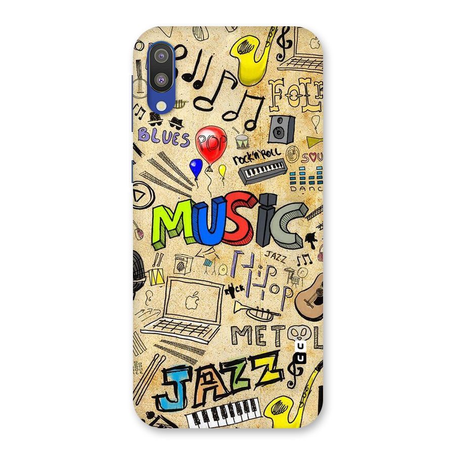 Music Pattern Back Case for Galaxy M10