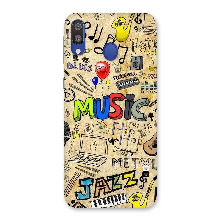 Music Pattern Back Case for Galaxy M20