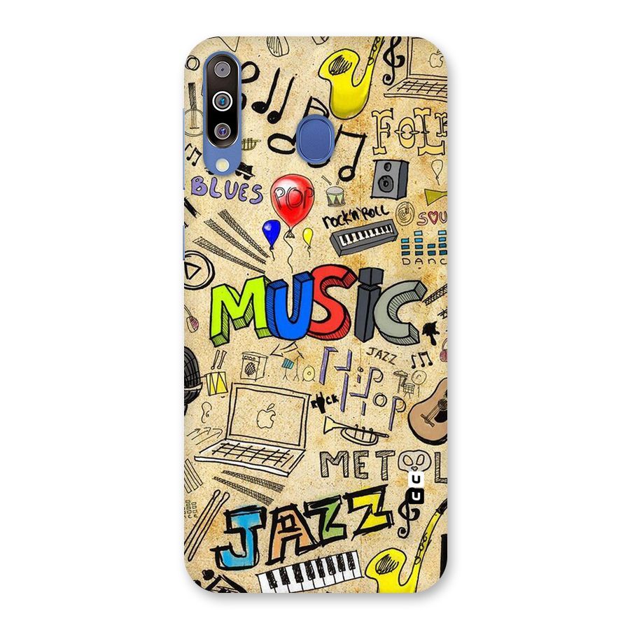 Music Pattern Back Case for Galaxy M30