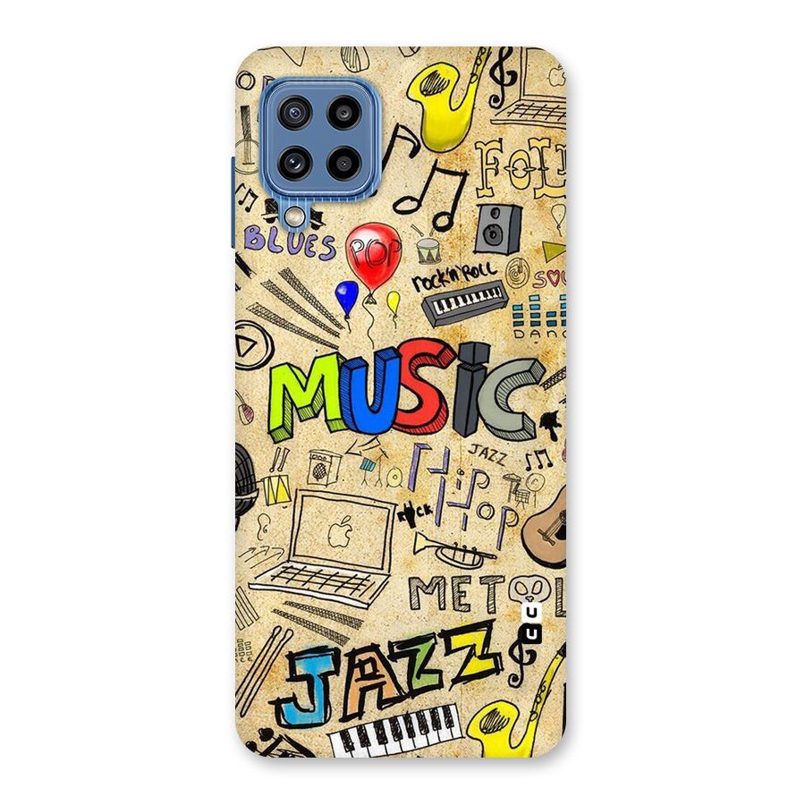 Music Pattern Back Case for Galaxy M32