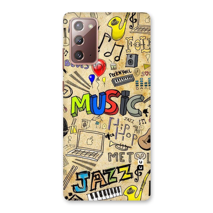 Music Pattern Back Case for Galaxy Note 20