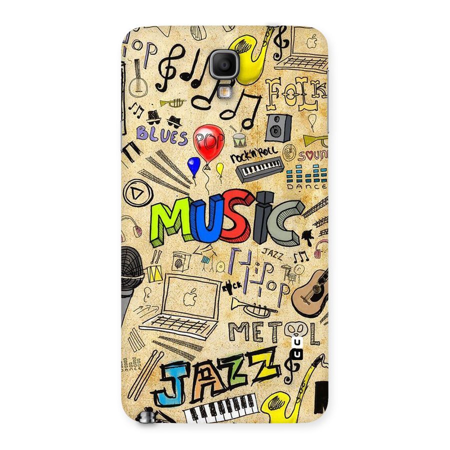 Music Pattern Back Case for Galaxy Note 3 Neo