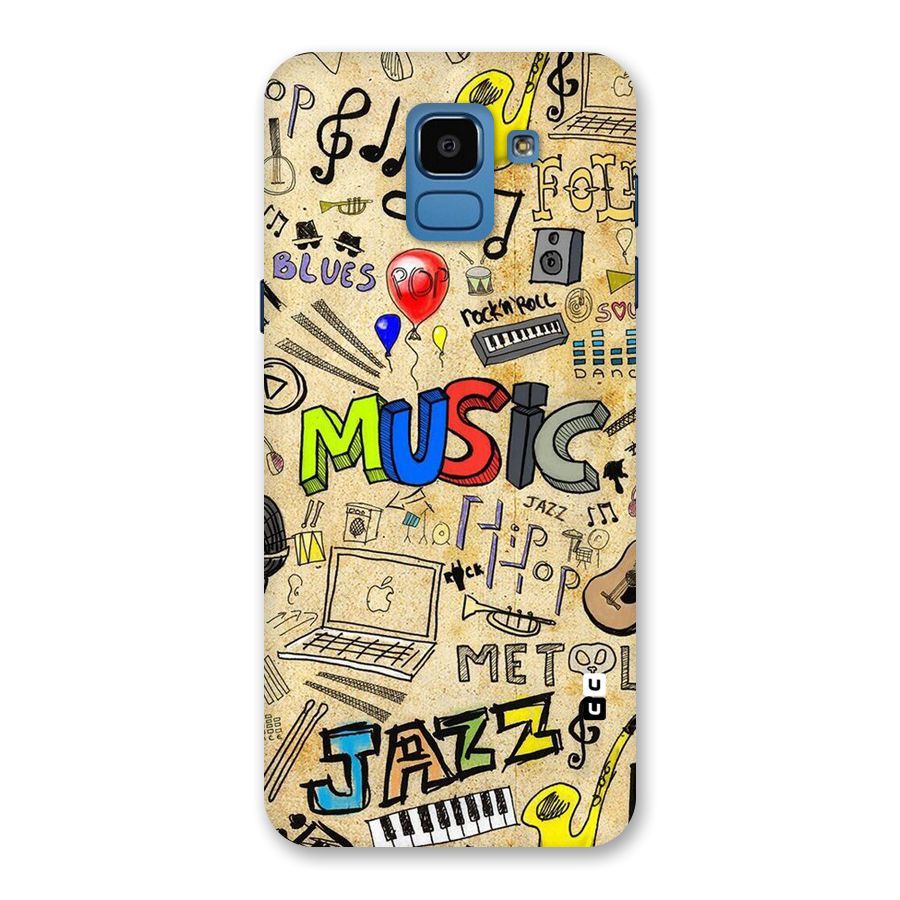 Music Pattern Back Case for Galaxy On6