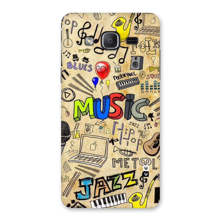 Music Pattern Back Case for Galaxy On7 2015
