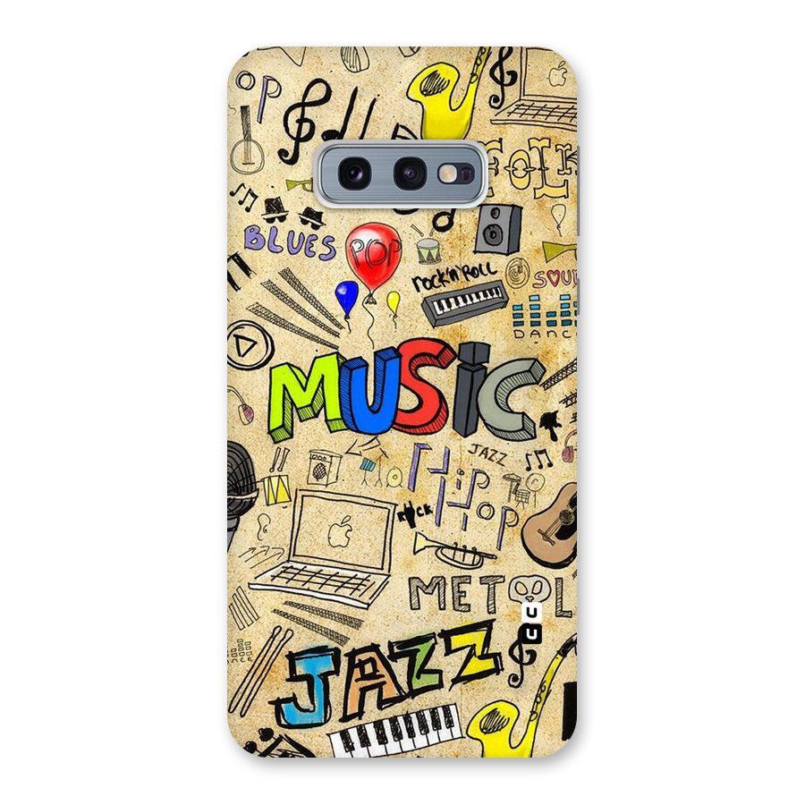 Music Pattern Back Case for Galaxy S10e