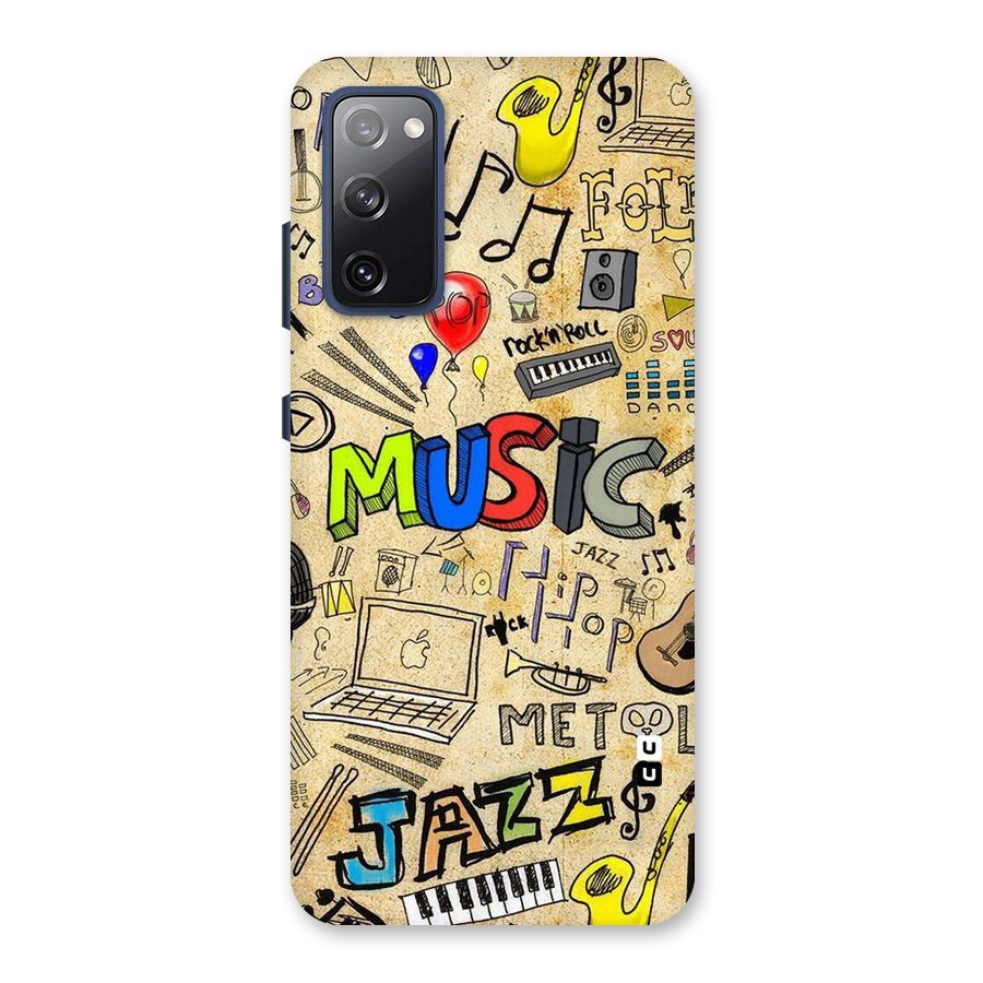 Music Pattern Back Case for Galaxy S20 FE