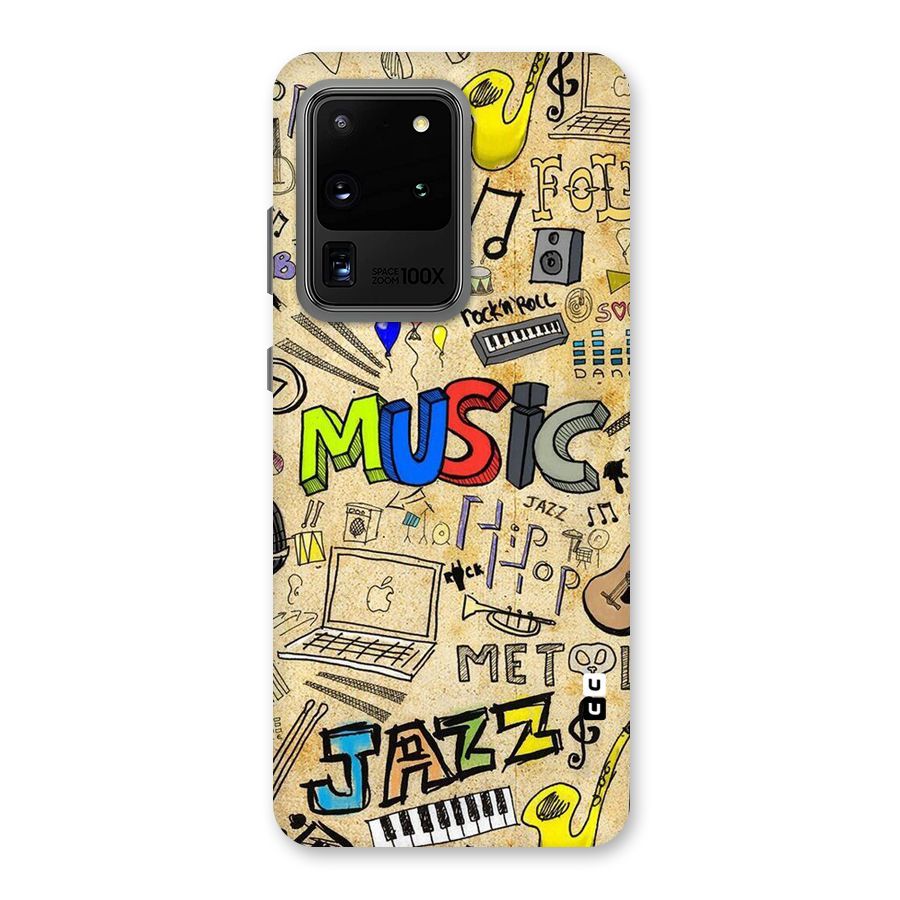 Music Pattern Back Case for Galaxy S20 Ultra
