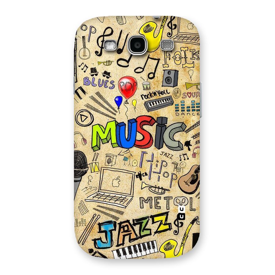 Music Pattern Back Case for Galaxy S3