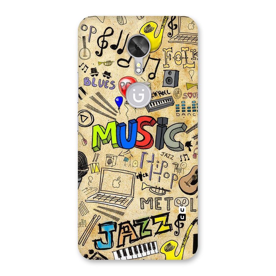 Music Pattern Back Case for Gionee A1