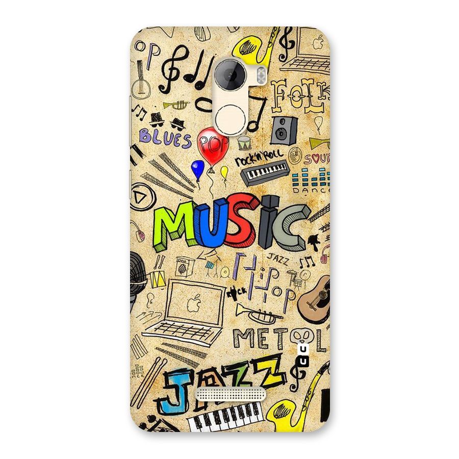 Music Pattern Back Case for Gionee A1 LIte