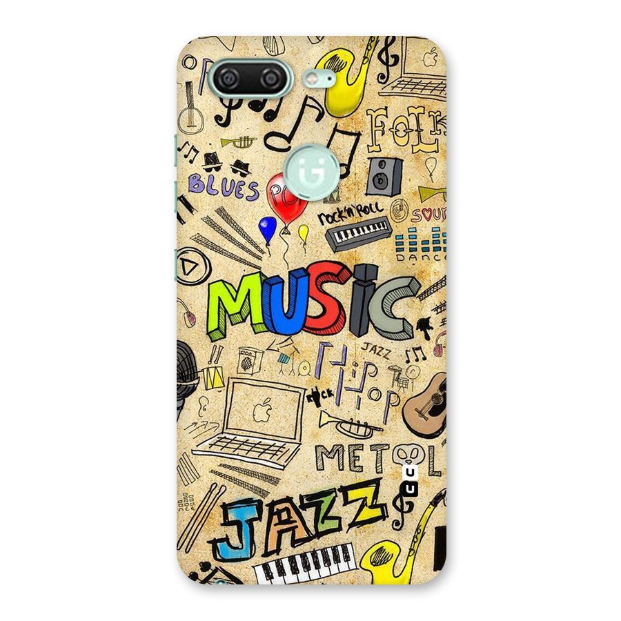 Music Pattern Back Case for Gionee S10