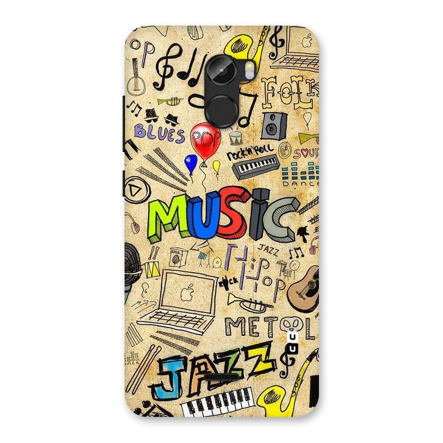 Music Pattern Back Case for Gionee X1