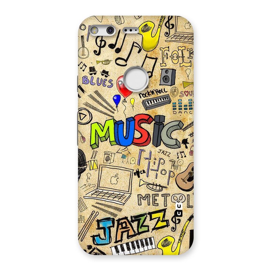 Music Pattern Back Case for Google Pixel