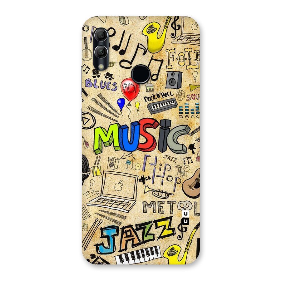 Music Pattern Back Case for Honor 10 Lite