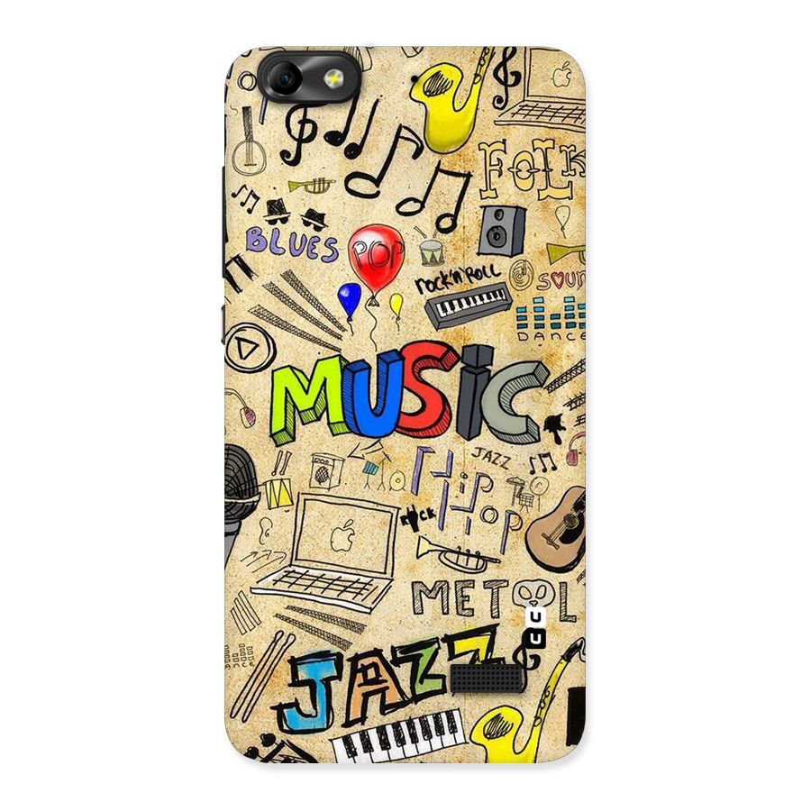 Music Pattern Back Case for Honor 4C