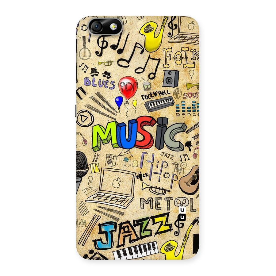 Music Pattern Back Case for Honor 4X
