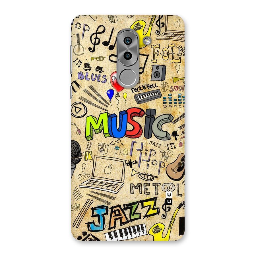 Music Pattern Back Case for Honor 6X