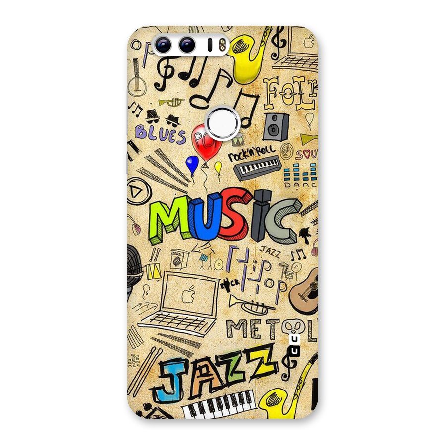 Music Pattern Back Case for Honor 8