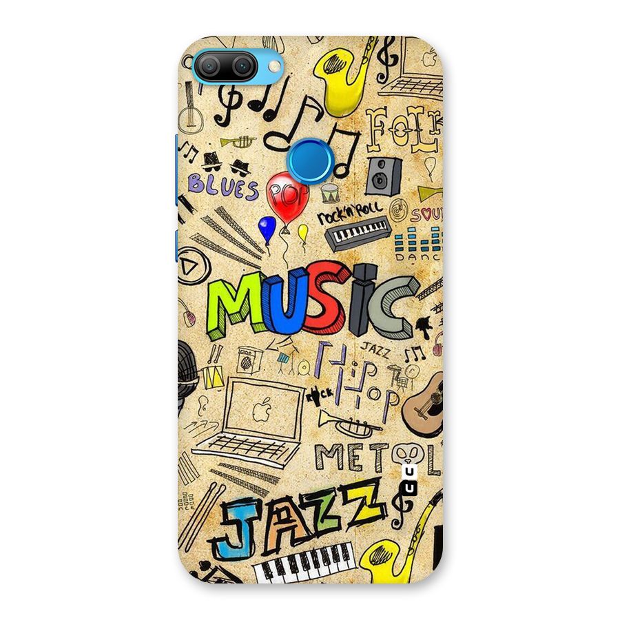 Music Pattern Back Case for Honor 9N