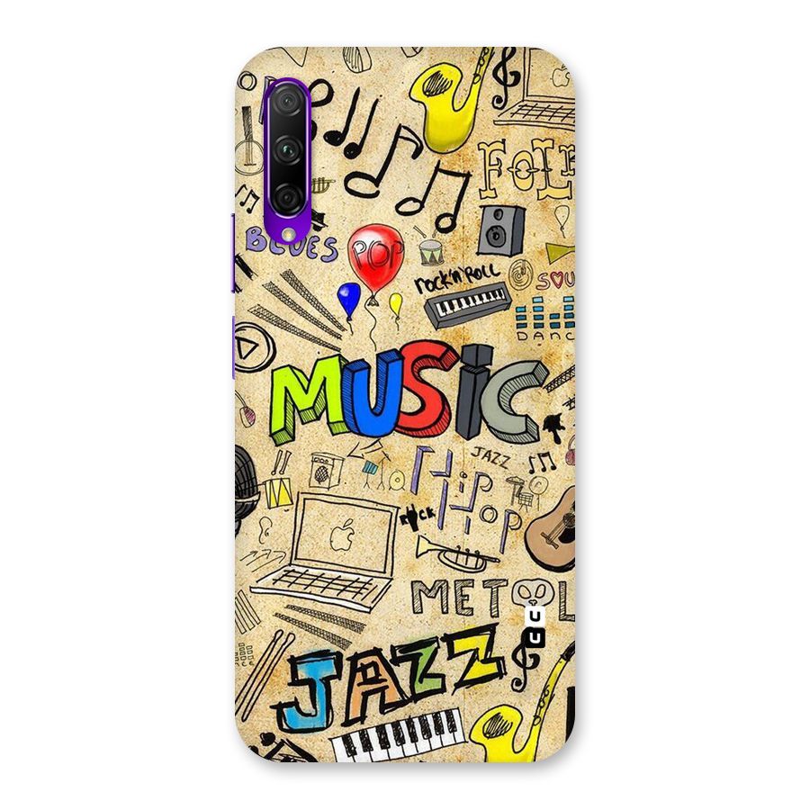 Music Pattern Back Case for Honor 9X Pro