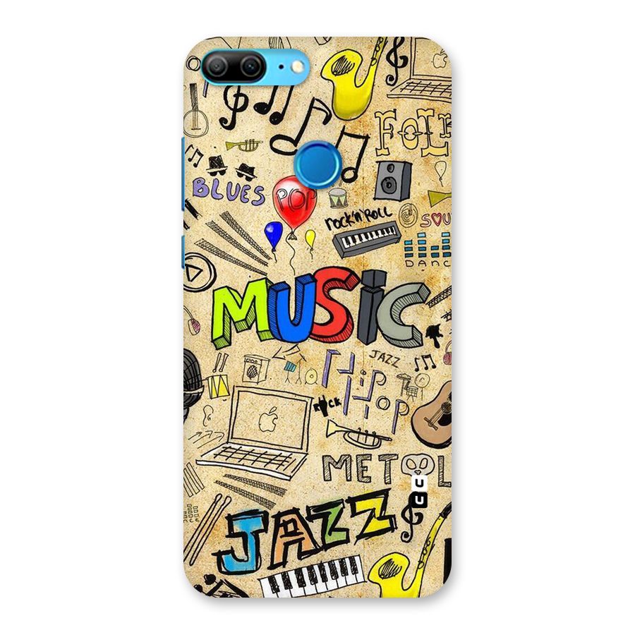 Music Pattern Back Case for Honor 9 Lite