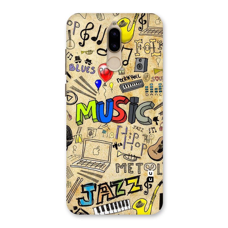 Music Pattern Back Case for Honor 9i