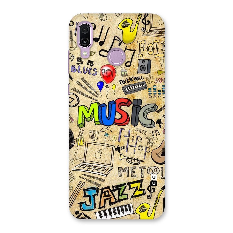 Music Pattern Back Case for Honor Play