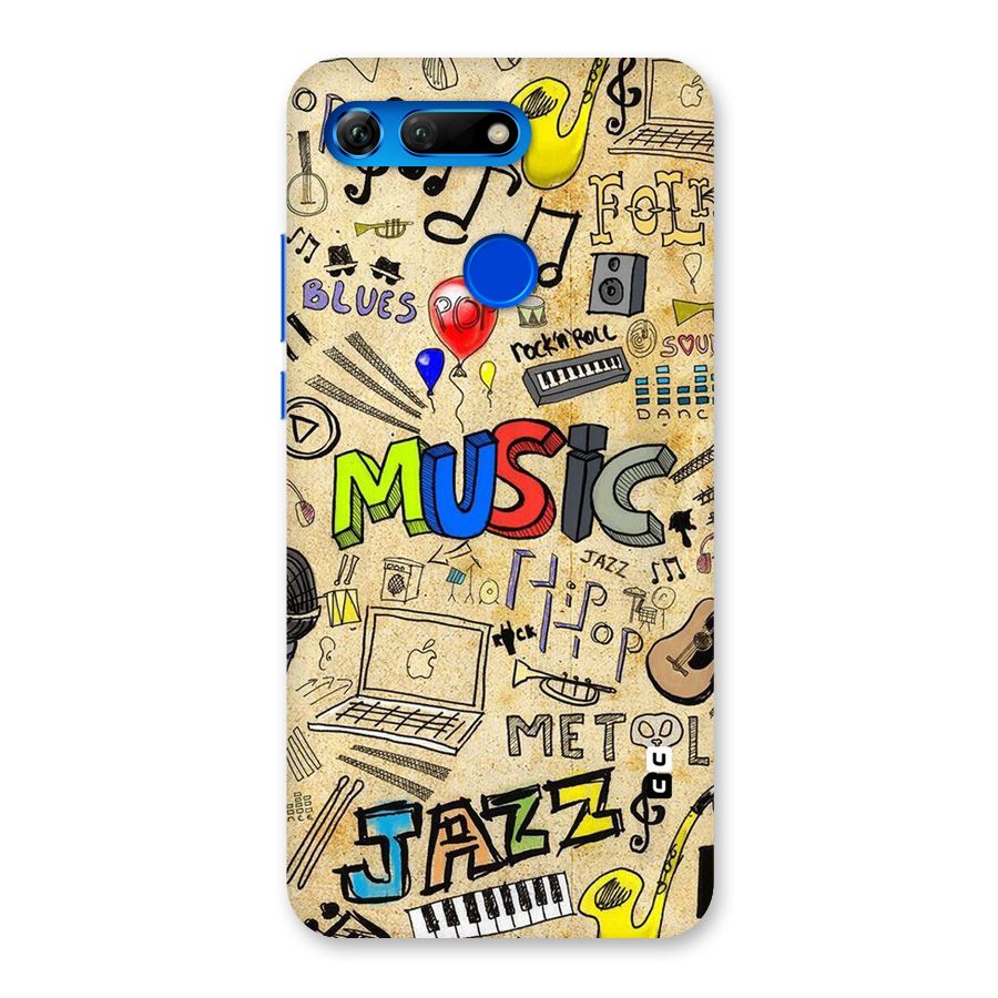 Music Pattern Back Case for Honor View 20