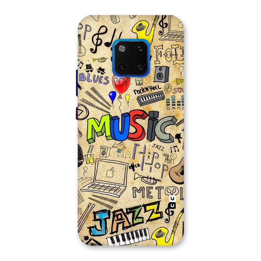 Music Pattern Back Case for Huawei Mate 20 Pro
