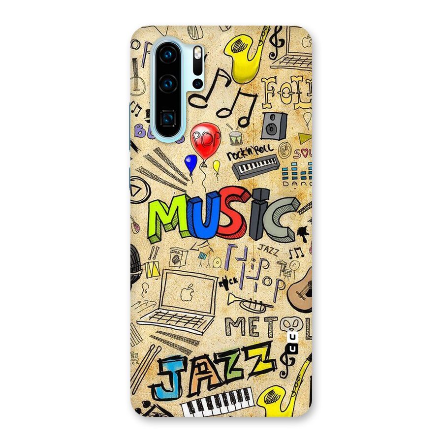 Music Pattern Back Case for Huawei P30 Pro