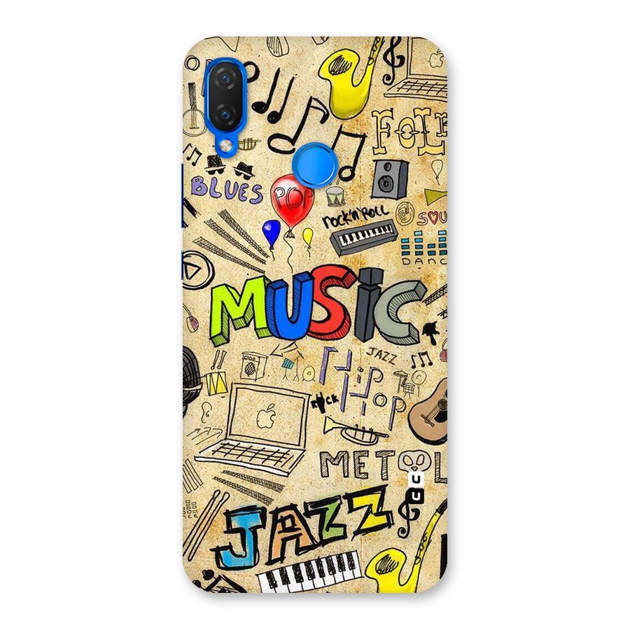 Music Pattern Back Case for Huawei P Smart+