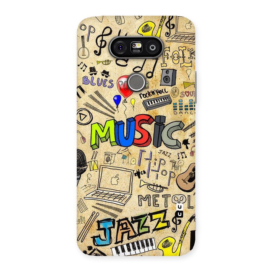 Music Pattern Back Case for LG G5