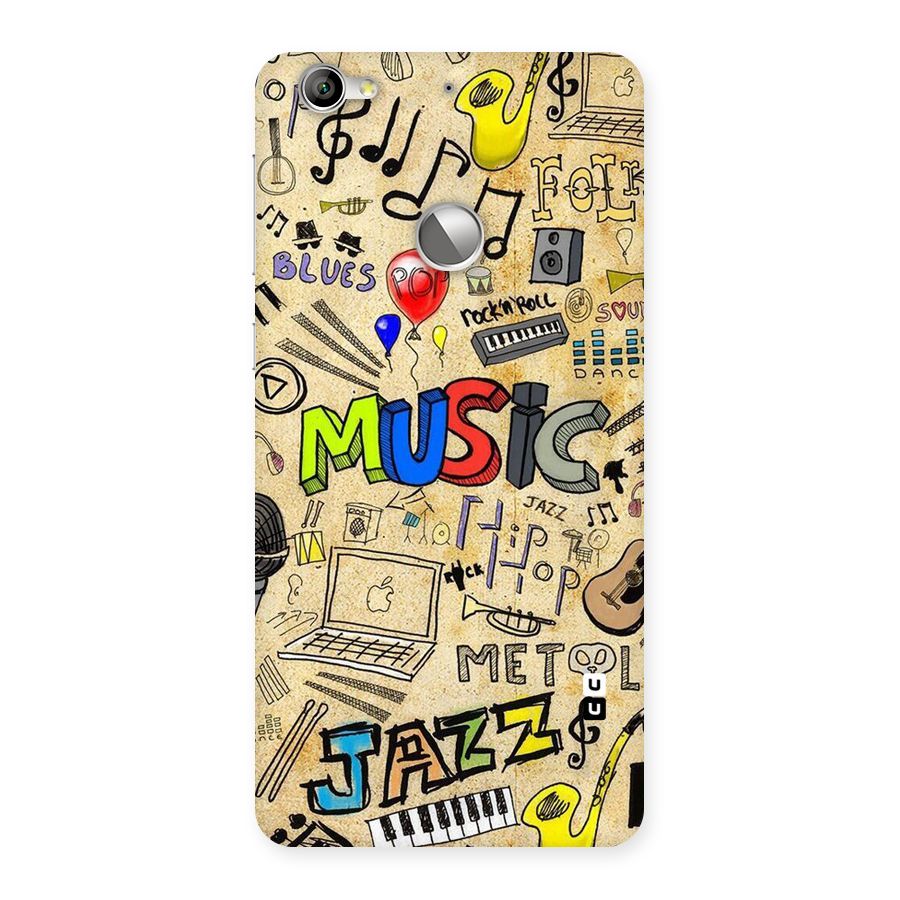 Music Pattern Back Case for LeTV Le 1s