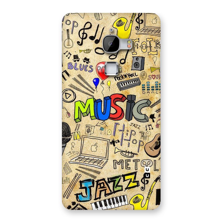 Music Pattern Back Case for LeTv Le Max