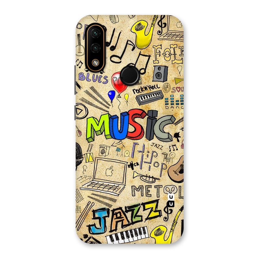 Music Pattern Back Case for Lenovo A6 Note