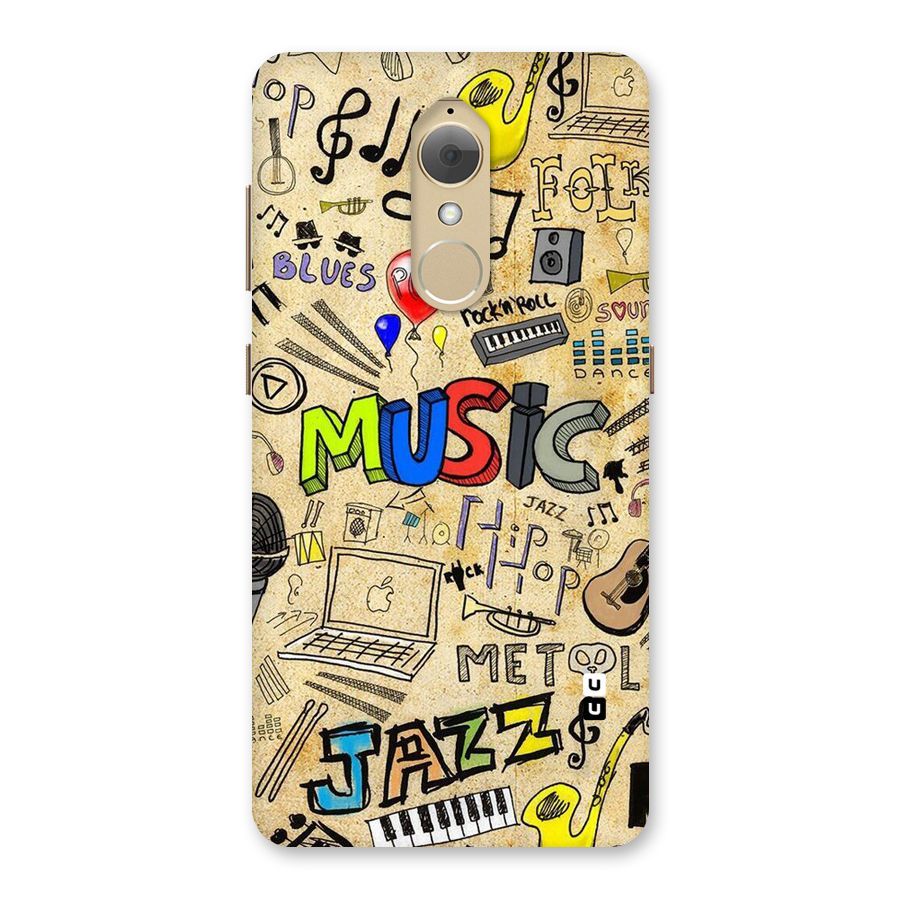 Music Pattern Back Case for Lenovo K8