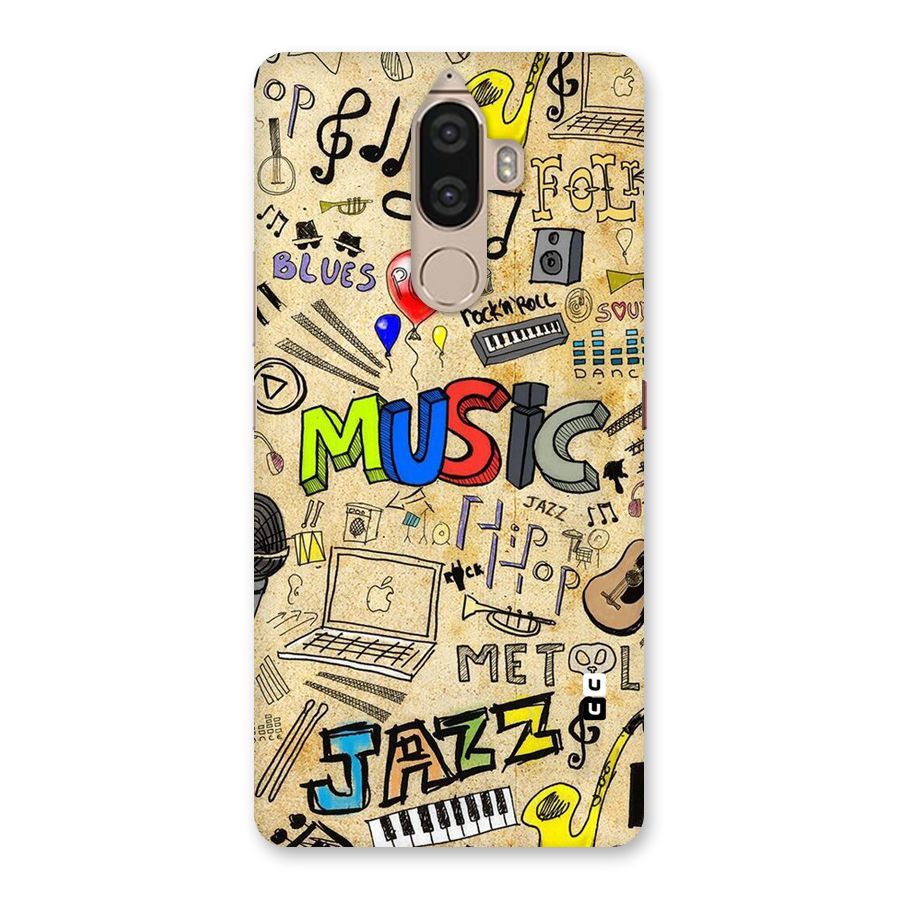 Music Pattern Back Case for Lenovo K8 Note